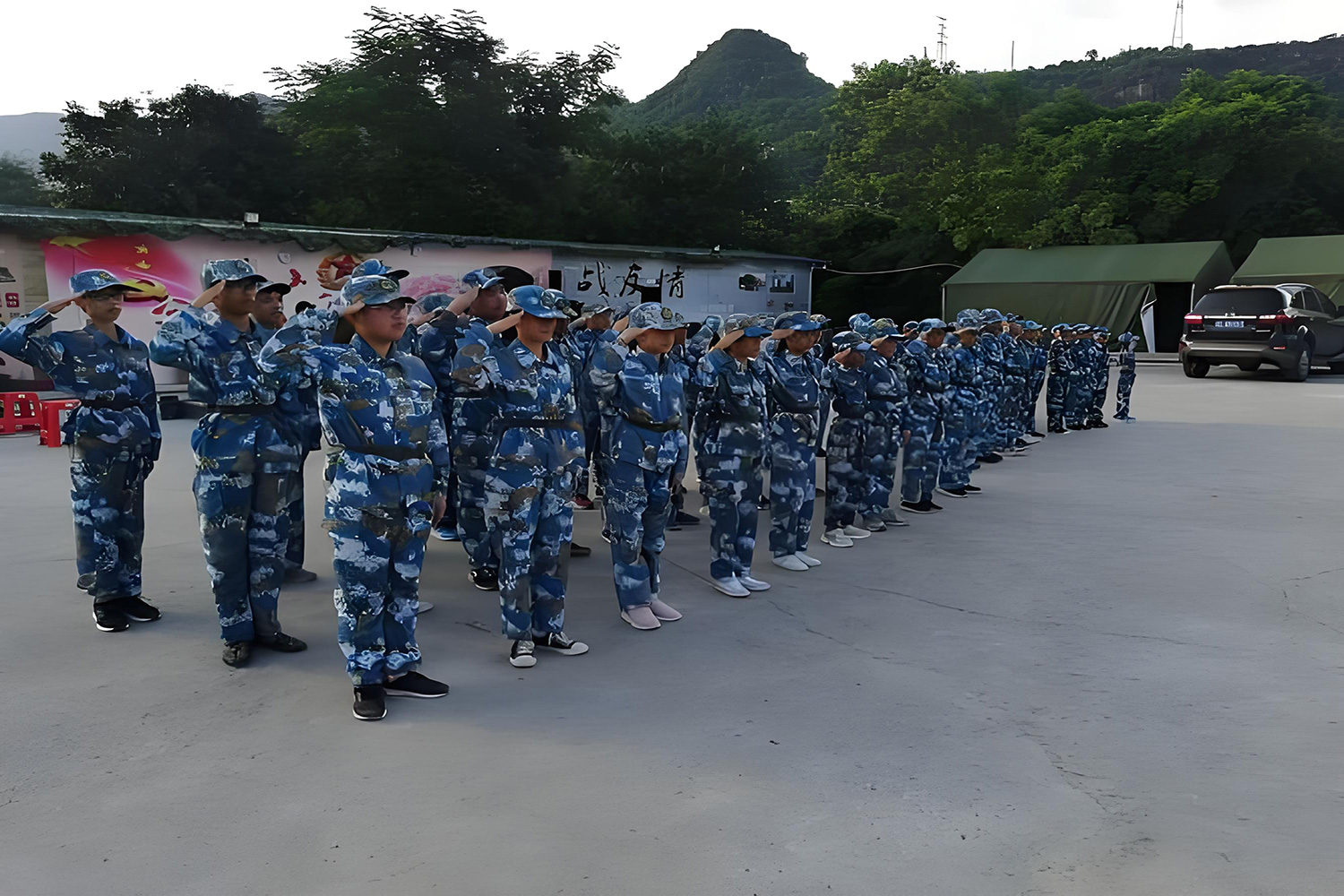 开启热血征程少年军事训练营第一期开营